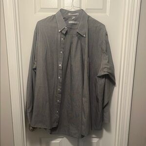 Geoffrey Beene Gray Casual Button Down Shirt